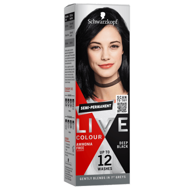 SCHWARZKOPF LIVE COLOUR DEEP BLACK 75ML