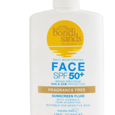 BONDI SANDS FRAGRANCE FREE FACE FLUID SPF50+ 50ML