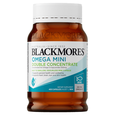 BLACKMORES OMEGA MINI DOUBLE CONCENTRATE 400 CAPSULES