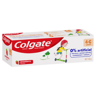 COLGATE TOOTHPASTE KIDS STRAWBERRY 4-6 YEARS 80G