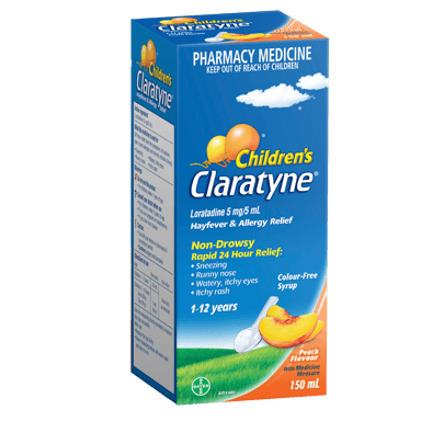 CLARATYNE CHILDRENS PEACH SYRUP 150ML