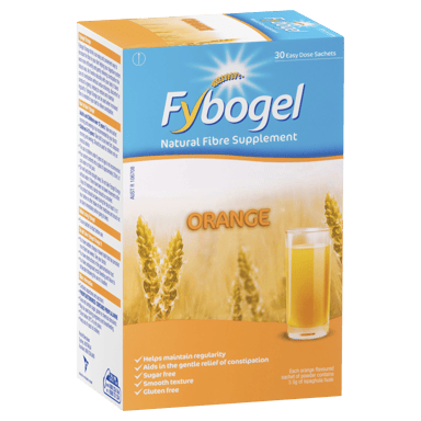 FYBOGEL NATURAL FIBRE SUPPLEMENT ORANGE SACHETS 30 PACK