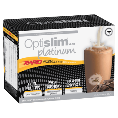 OPTISLIM VLCD PLATINUM SHAKE CHOCOLATE 25G 21 PACK