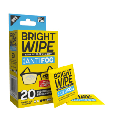 BRIGHTWIPE ANTIFOG LENS WIPE 20 PACK