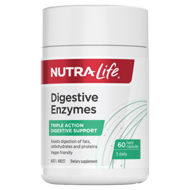 NUTRALIFE DIGESTIVE ENZYMES 60 CAPSULES