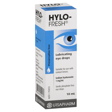 HYLO FRESH LUBRICANT EYE DROPS 10ML
