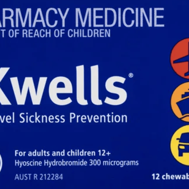 KWELLS TRAVEL SICKNESS PREVENTION 12 TABLETS