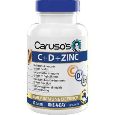 CARUSOS C + D + ZINC 60 TABLETS