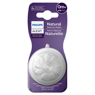 AVENT NATURAL RESPONSE TEATS FLOW 2 0MTHS+ 2 PACK