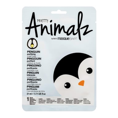 MASQUE BAR ANIMALZ FACE MASK PENGUIN 1 PACK