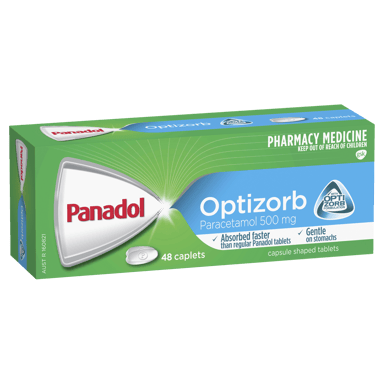 PANADOL 500MG OPTIZORB 48 CAPLETS