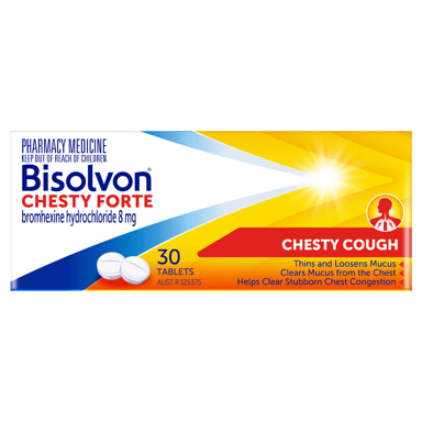BISOLVON CHESTY FORTE 8MG 30 TABLETS