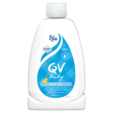 EGO QV BABY BATH OIL WITH VITAMIN E 500ML
