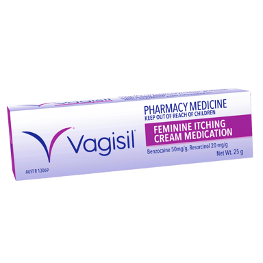 VAGISIL FEMININE ITCHING CREAM MEDICATION 25G