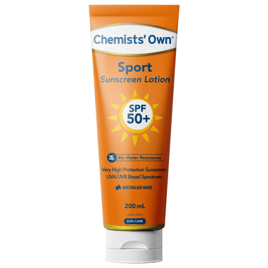 CHEMISTS OWN SPORT SUNSCREEN LOTION SPF50+ 200ML