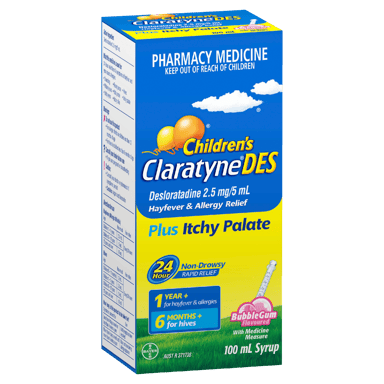 CLARATYNE CHILDRENS BUBBLEGUM SYRUP 100ML