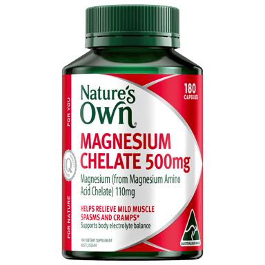 NATURES OWN MAGNESIUM CHELATE 500MG 180 TABLETS
