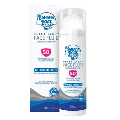 BANANA BOAT FACE SUNSCREEN FLUID ULTRA LIGHT TUBE SPF50+ 50ML
