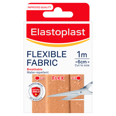 ELASTOPLAST FLEXIBLE FABRIC DRESSING 1M X 6CM