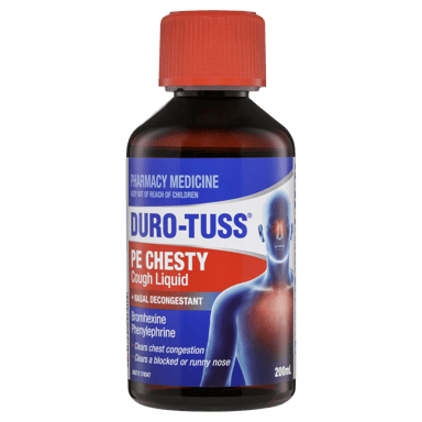 DURO-TUSS PE CHESTY PLUS DECONGESTANT LIQUID 200ML