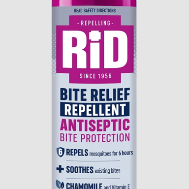 RID BITE RELIEF REPELLENT ANTISEPTIC PROTECTION AEROSOL 150G