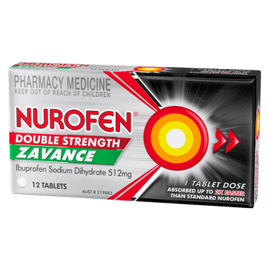 NUROFEN ZAVANCE DOUBLE STRENGTH 12 TABLETS