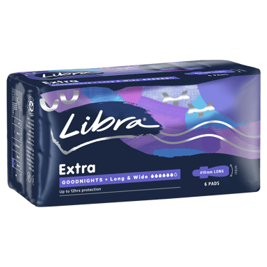 LIBRA PAD EXTRA GOODNIGHT LONG 6 PACK