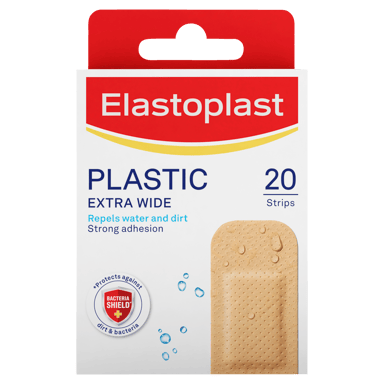 ELASTOPLAST PLASTIC STRIP EXTRA WIDE 20 PACK