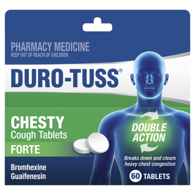 DURO-TUSS CHESTY FORTE 60 TABLETS