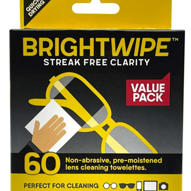 BRIGHTWIPE LENS WIPE 60 PACK