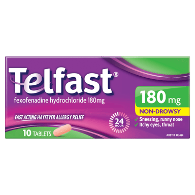 TELFAST 180MG 10 TABLETS