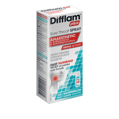 DIFFLAM PLUS ANAESTHETIC SORE THROAT SPRAY 30ML