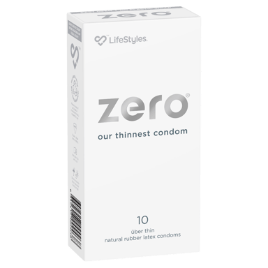 LIFESTYLES ZERO CONDOMS UBER THIN 10 PACK