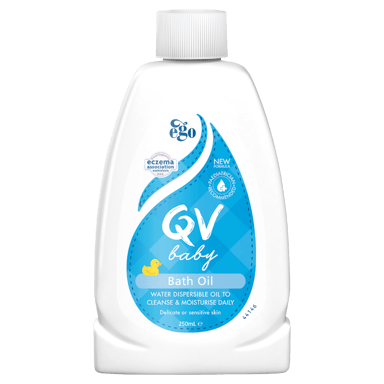 EGO QV BABY BATH OIL WITH VITAMIN E 250ML