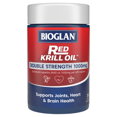 BIOGLAN RED KRILL OIL DOUBLE STRENGTH 1000MG 30 CAPSULES