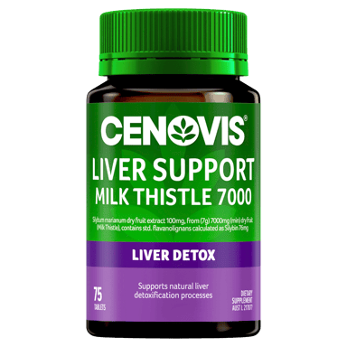 CENOVIS LIVER SUPPORT MILK THISTLE 7000 75 TABLETS