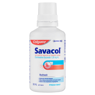 COLGATE MOUTHWASH SAVACOL FRESH MINT ANTISEPTIC 300ML