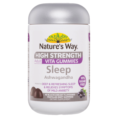 NATURES WAY HIGH STRENGTH SLEEP ASHWAGANDHA GUMMIES 40