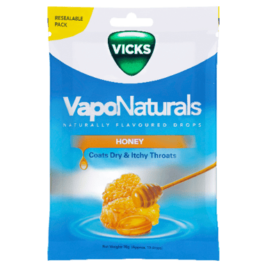 VICKS VAPONATURALS HONEY THROAT LOZENGES 19 PACK