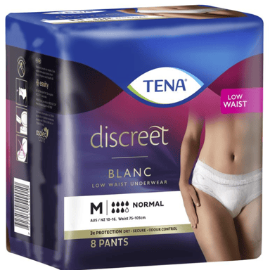 TENA TENA PANTS DISCREET WHITE MEDIUMIUM 12 PACK