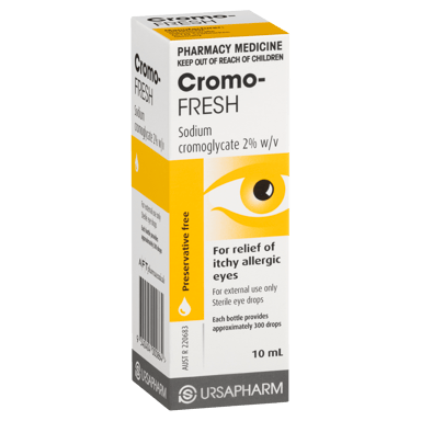 CROMO-FRESH ALLERGY EYE DROPS 10ML