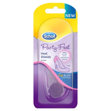 SCHOLL PARTY FEET GEL HEEL SHIELDS 1 PAIR