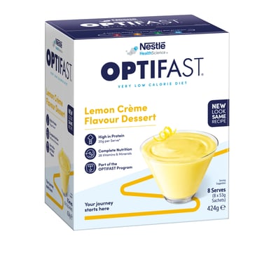 OPTIFAST VLCD DESSERT LEMON CREME 53G 8 PACK