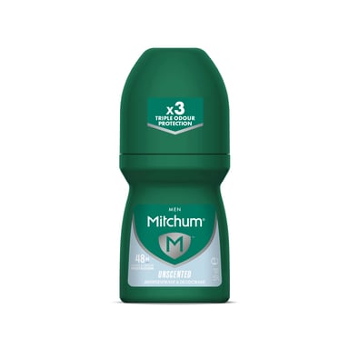 MITCHUM MEN ANTIPERSPIRANT UNSCENTED 48HR ROLL ON 50ML