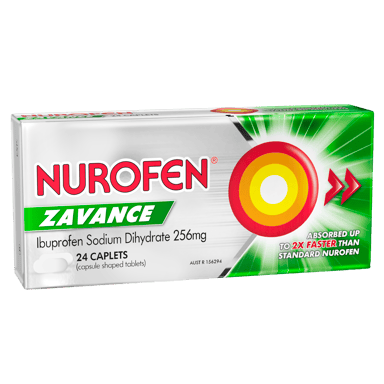 NUROFEN ZAVANCE  24 CAPLETS