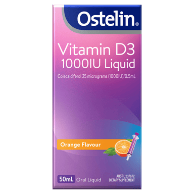 OSTELIN VITAMIN D3 1000IU ORANGE LIQUID 50ML