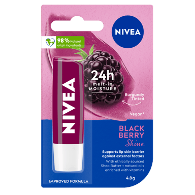 NIVEA LIP BALM STICK BLACKBERRY SHINE 4.8G