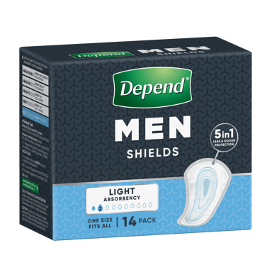 DEPEND MEN ADVANCED PROTECTION SHIELDS 2D 14 PACK