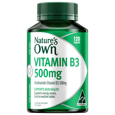 NATURES OWN VITAMIN B3 500MG 120 TABLETS