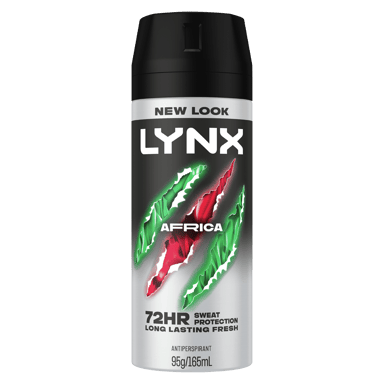 LYNX MEN ANTIPERSPIRANT AFRICA 72HR 165ML